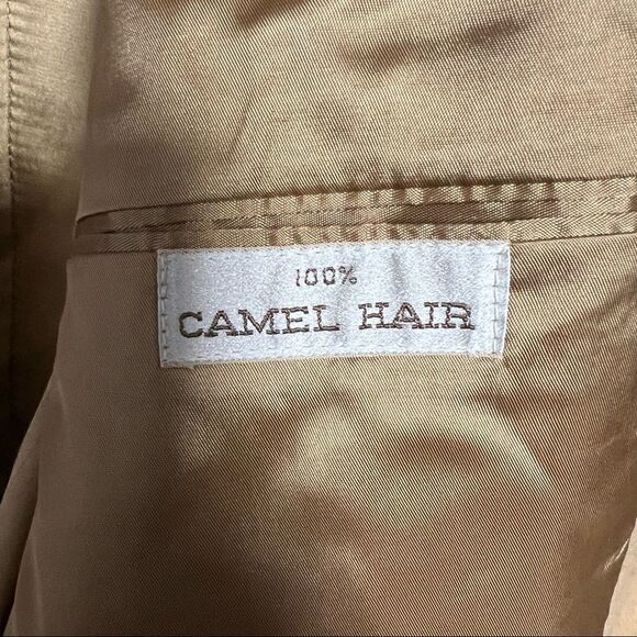 Vintage 100% Camel Hair Men’s Overcoat Size Large By PBM Made In Philadelphia!!! - Picture 10 of 10